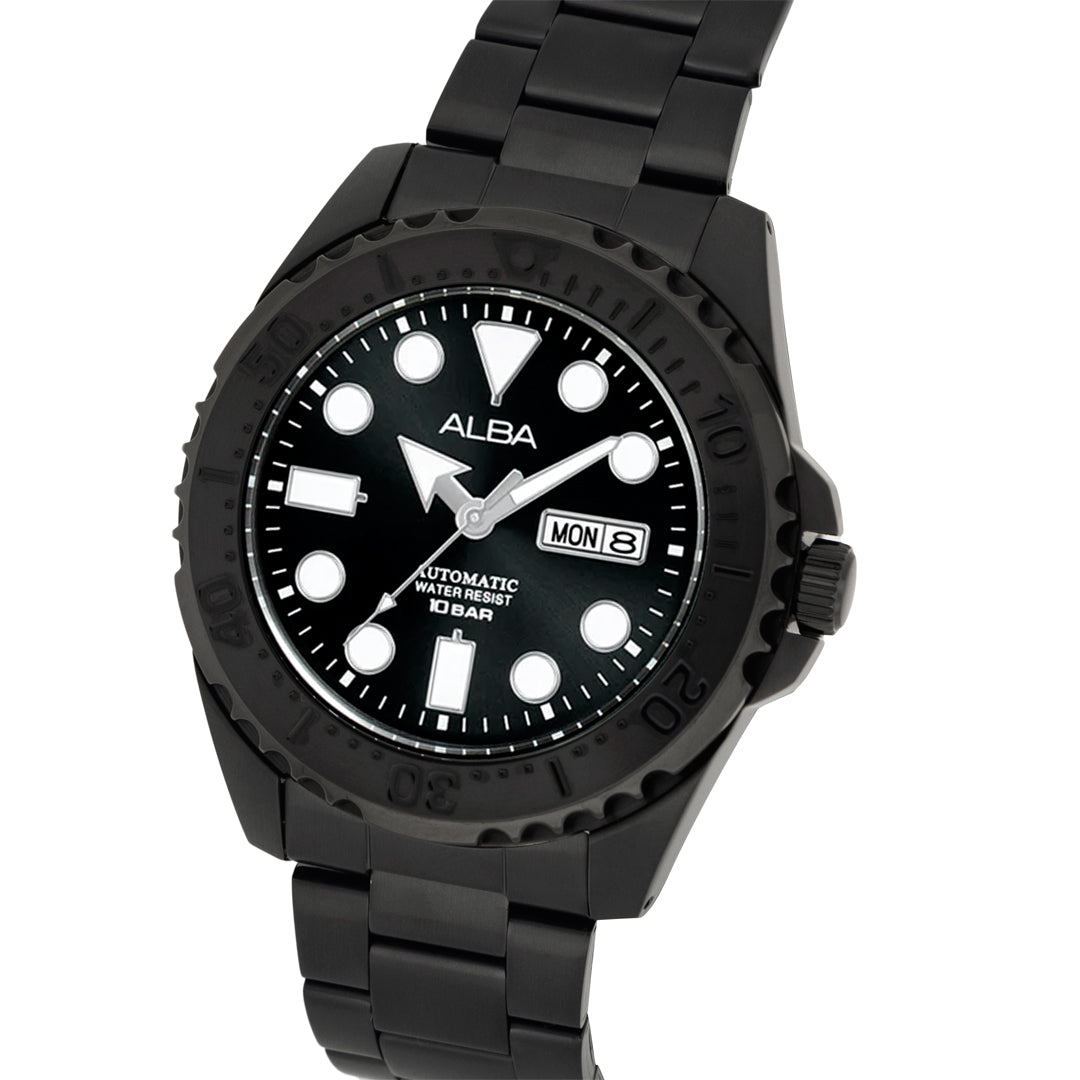 Montre all black cheap wr 10 atm notice