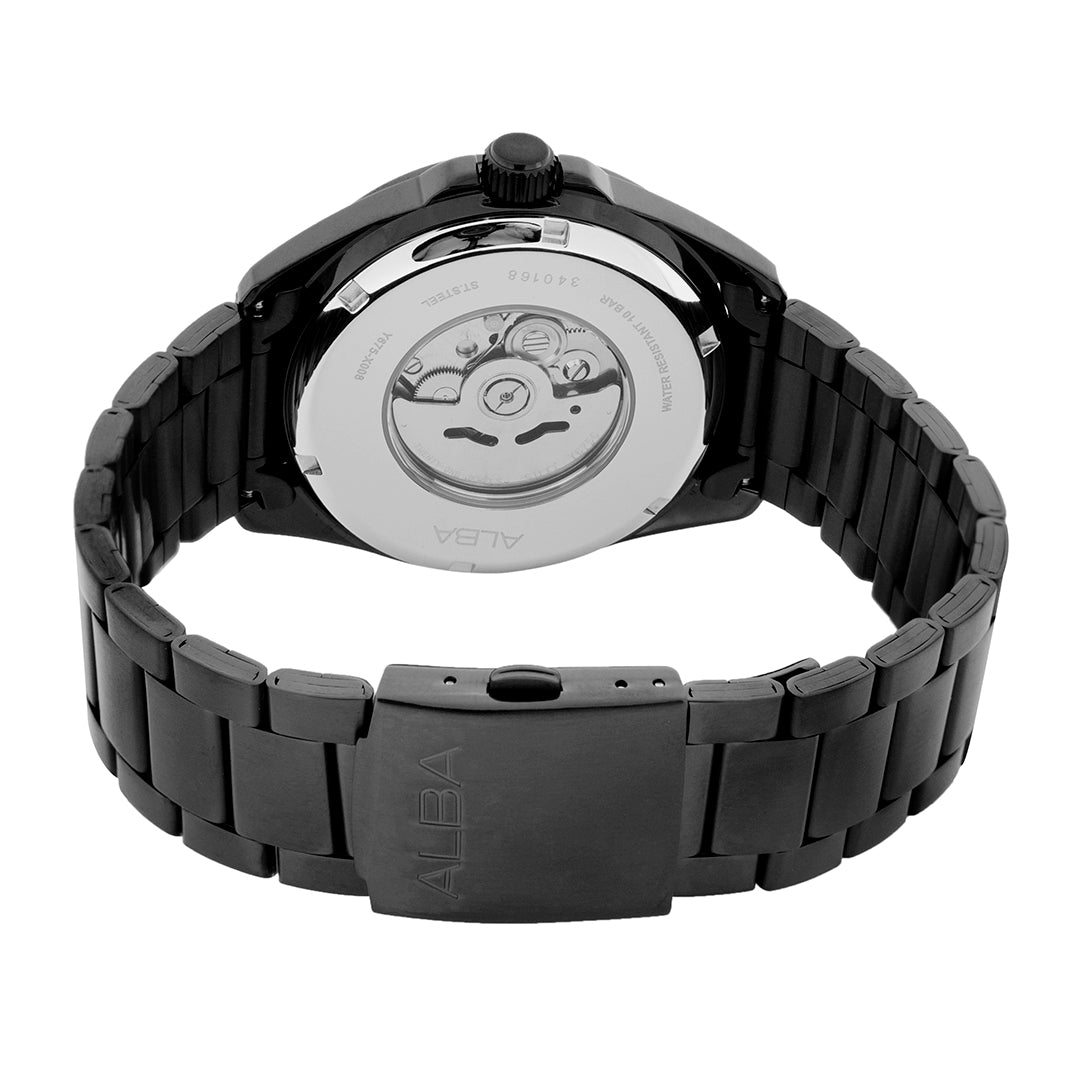 Skeleton discount back watch