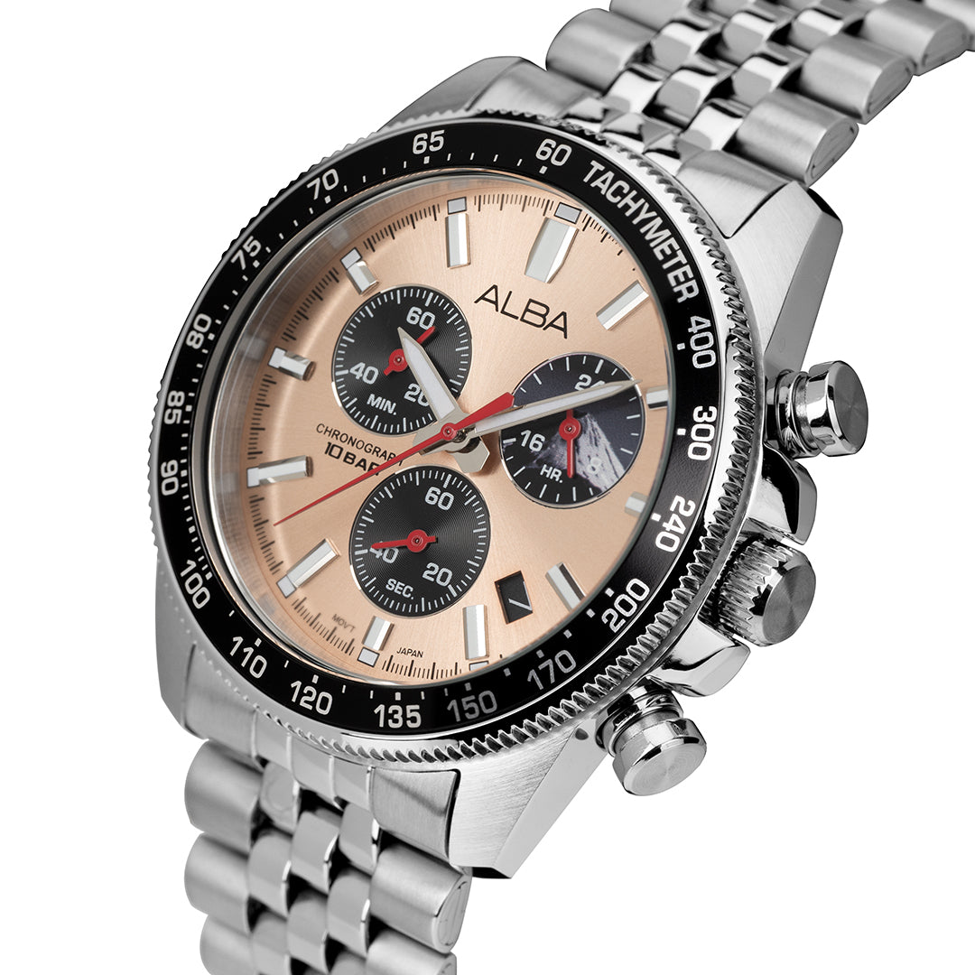 AX7023X1 Sunburst Copper Dial Chronograph Watch – ALBA WATCHES INDIA