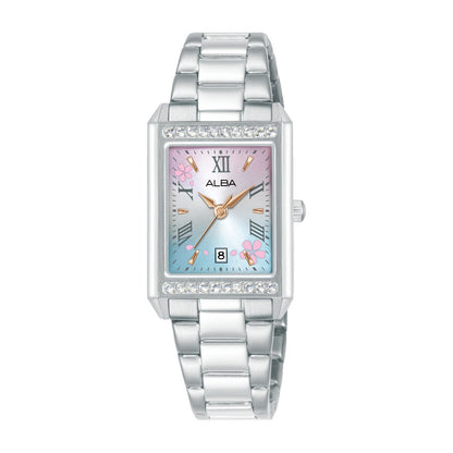 AH7FA1X1 Sakura Collection With Pink Rectangular Dial Women's Watch