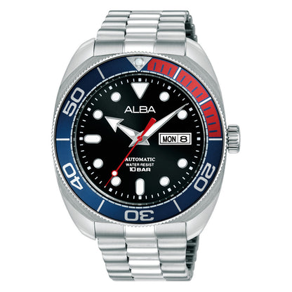 AL4819X1 Blue & Red Diver Bezel Automatic Men's Sports Watch