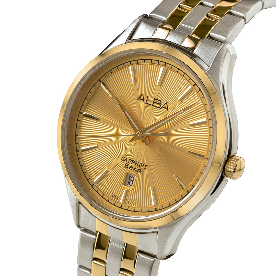 Popy Dial AS9T64X1 Golden Poppy Patterned Dial Quartz Watch – ALBA WATCHES INDIA