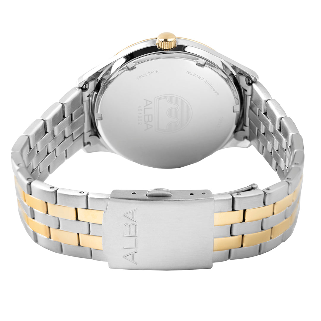 Popy Dial AS9T64X1 Golden Poppy Patterned Dial Quartz Watch – ALBA WATCHES INDIA