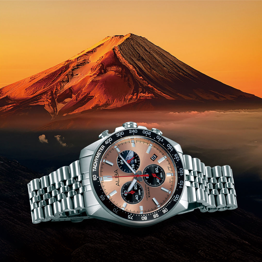 AX7023X1 Sunburst Copper Dial Chronograph Watch – ALBA WATCHES INDIA