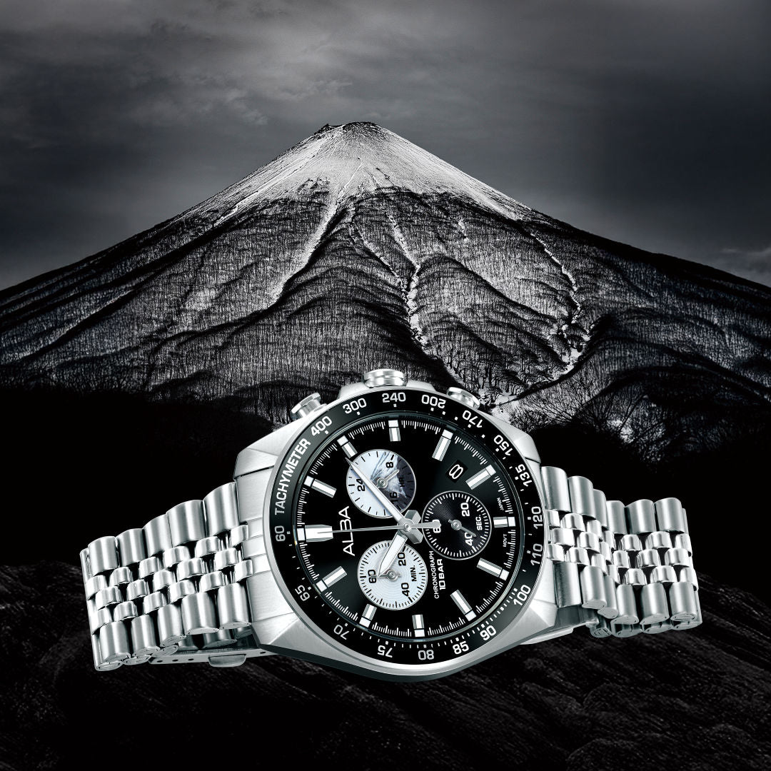 AX7025X1 Black Panda Sport Chronograph Watch – ALBA WATCHES INDIA