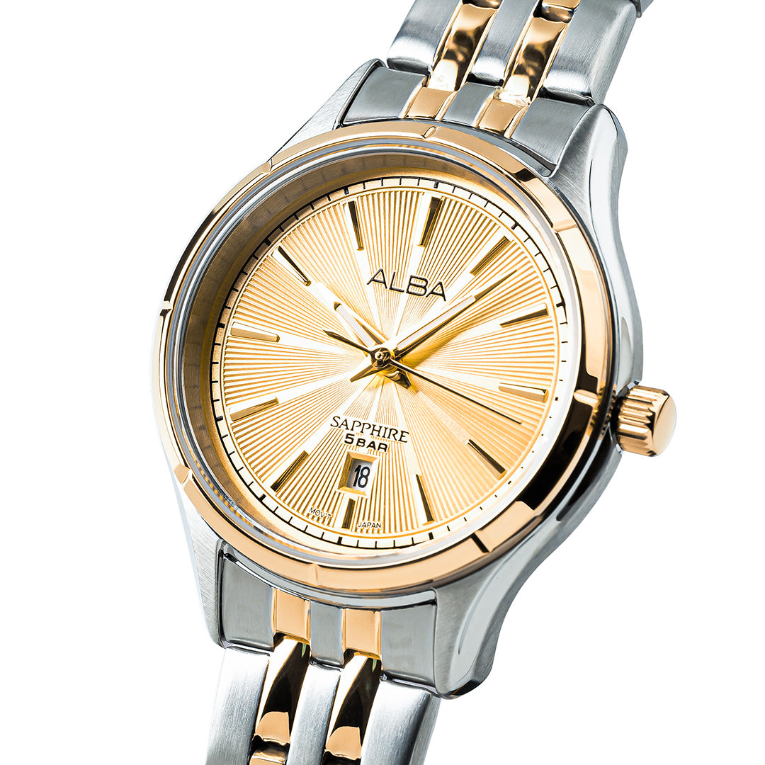 Popy Dial AH7CY2X1 Golden Poppy Patterned Dial Ladies Watch – ALBA WATCHES INDIA