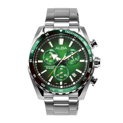 AX7007X1 Green Dial Chronograph Watch